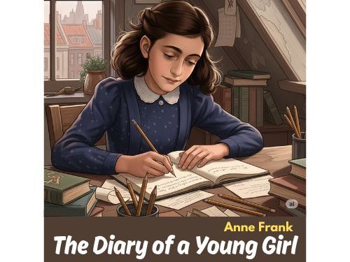 The Diary of a Young Girl by Anne Frank 11" X 17" Poster with Quote