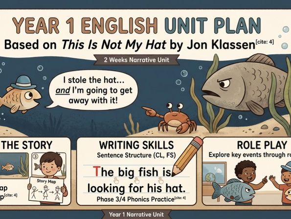 Year 1 English Unit Plan This Is Not My Hat