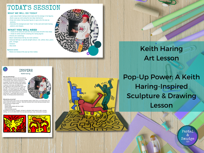 Pop-Up Power: A Keith Haring-Inspired Sculpture & Drawing Lesson
