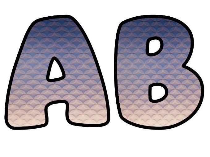 Abstract Artwork Classroom Display | Lettering Set | Upper & Lowercase, 0-9 and Signs