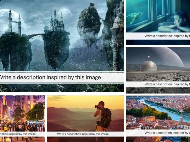 English Cover Work Power Points: Descriptive Writing Bundle