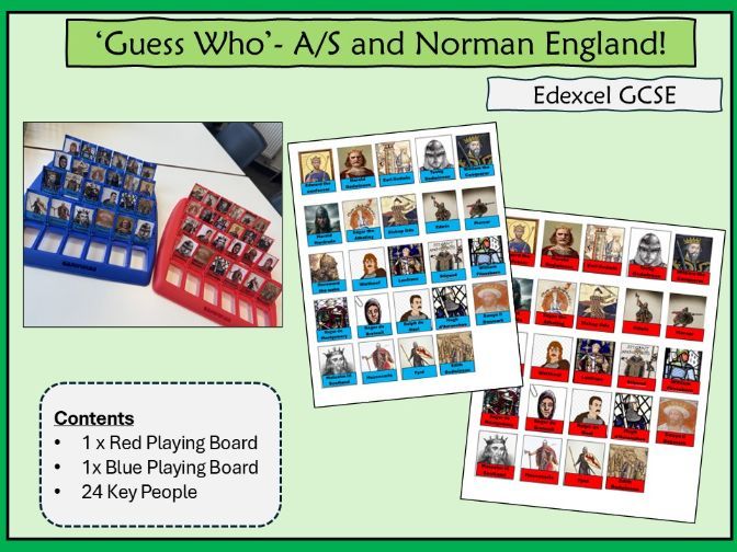 Guess Who- Anglo Saxon and Norman England