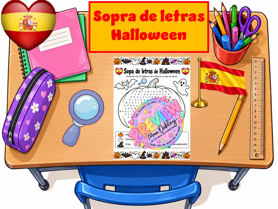 Halloween | Sopa de letras | Wordsearch