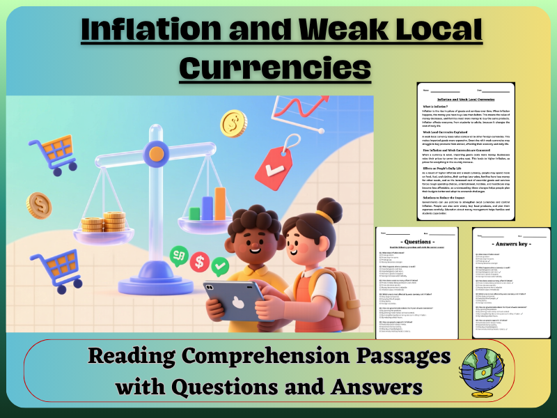 Inflation and Weak Local Currencies: Reading Comprehension – Fun, Interactive & Ready-to-Print