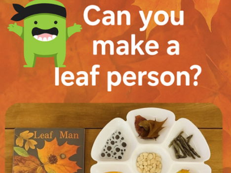 Leaf person worksheet