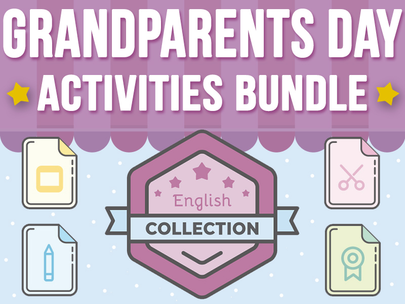 Grandparents Day Activities Collection Bundle PowerPoint Writing Prompts & Craft