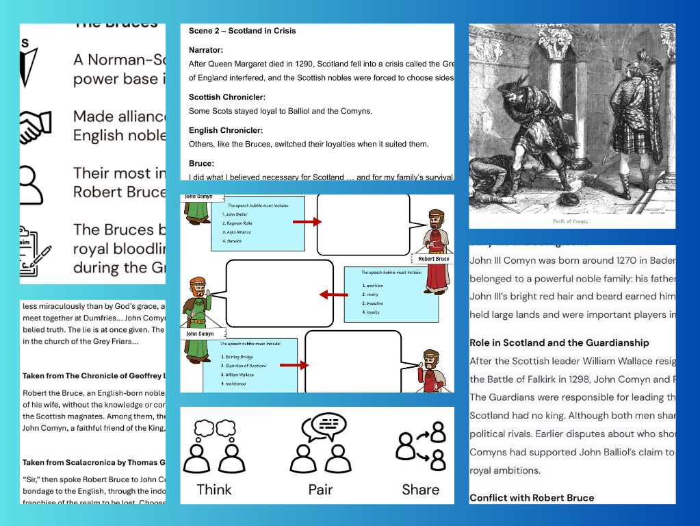 Scottish Wars of Independence: John Comyn and Robert Bruce