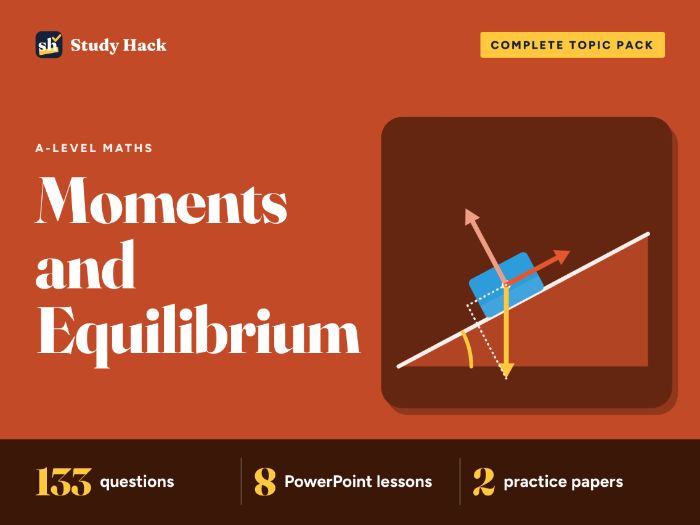 A-level Maths Moments and Equilibrium Complete Pack