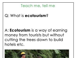 KS3 Geog Oracy TRF Threats Teach me, tell me