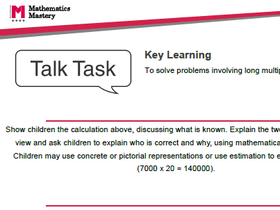 Long multiplication and long division