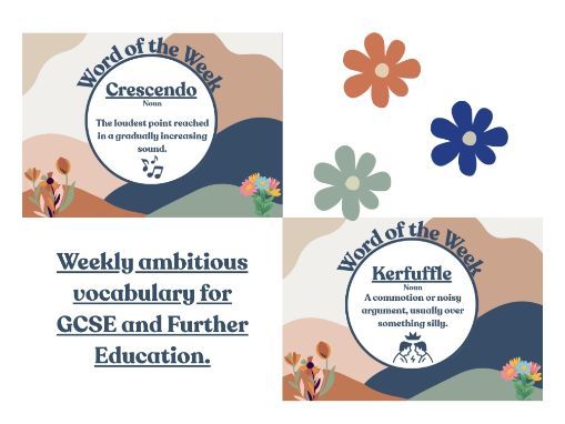 Word of the Week classroom display pack PDF