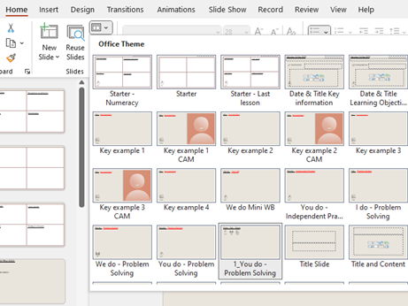 PowerPoint Lesson Templates