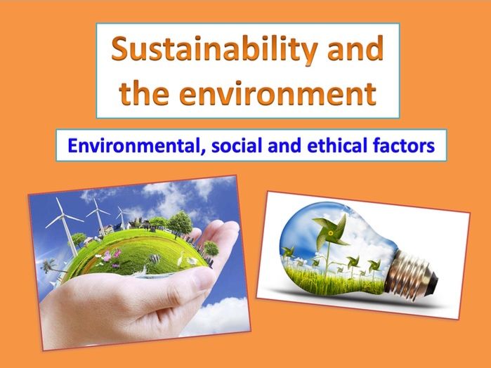 Design and technology sustainability and the environment lesson resource