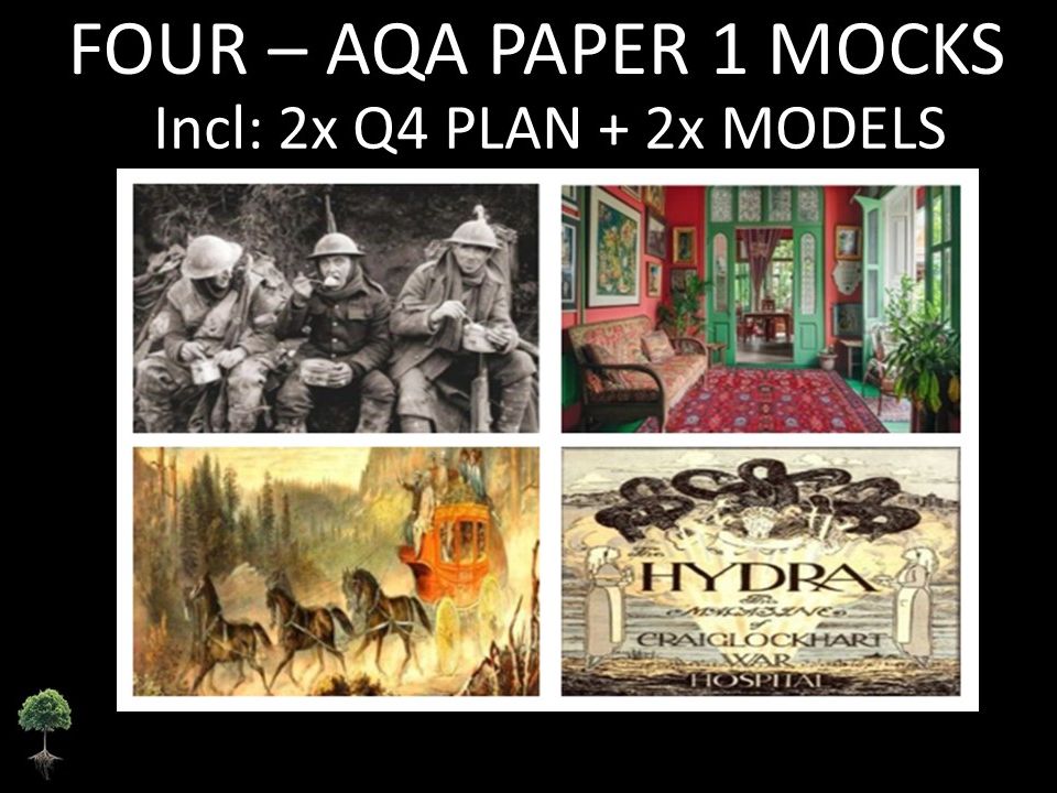 FOUR- AQA PAPER 1 | 2026 FULL MOCKS | Q4 PLAN | MODELS
