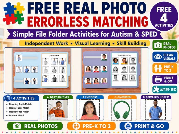 Free Real Photo Matching Activities