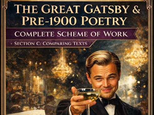 AQA A-Level English Literature B: The Great Gatsby & Pre-1900 Poetry – Complete Scheme of Work