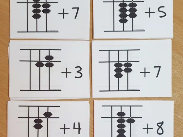 Abacus Soroban Flash Cards Big Font