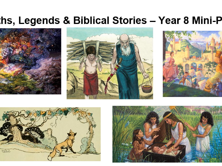 Myths, Legends & Bible Stories Presentation + Worksheets