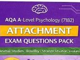 AQA A-Level Psychology Attachment Exam Questions Pack (7182) | 16 Mark Essays