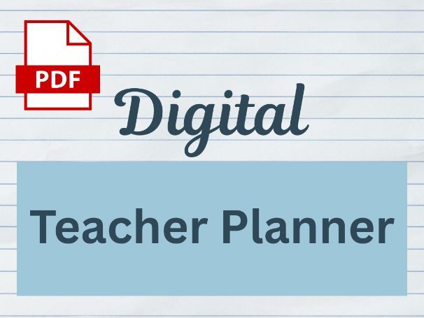 Digital Teacher Planner 2025-26 (Weekly; PDF)