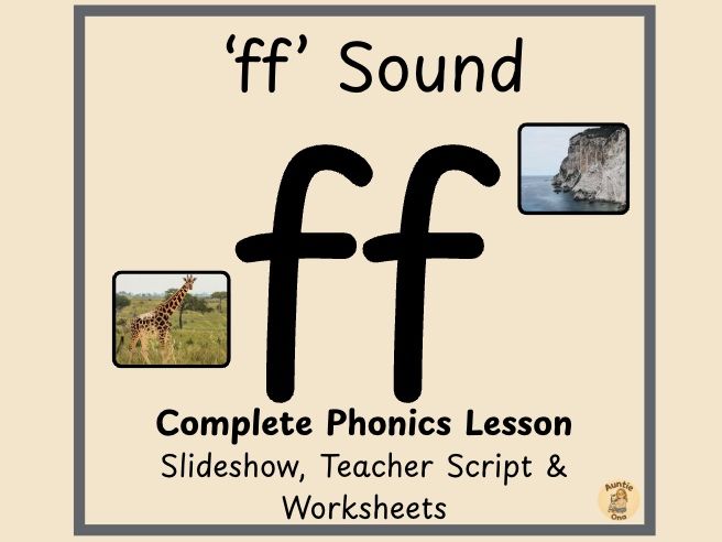 'ff' Digraph Sound Phonics - Phase 2 Complete  Lesson (EYFS)