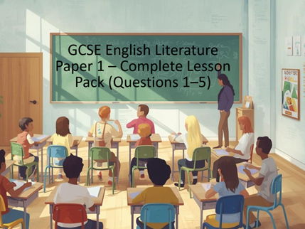 GCSE English Literature Paper 1 Original Extract • Questions 1-5 • Sentence Starters/Model Answers