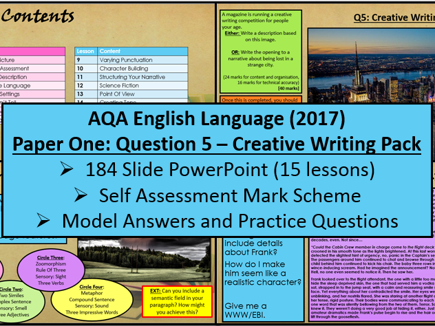 Aqa Creative Writing Mark Scheme Aqa English Language Original Writing Commentary