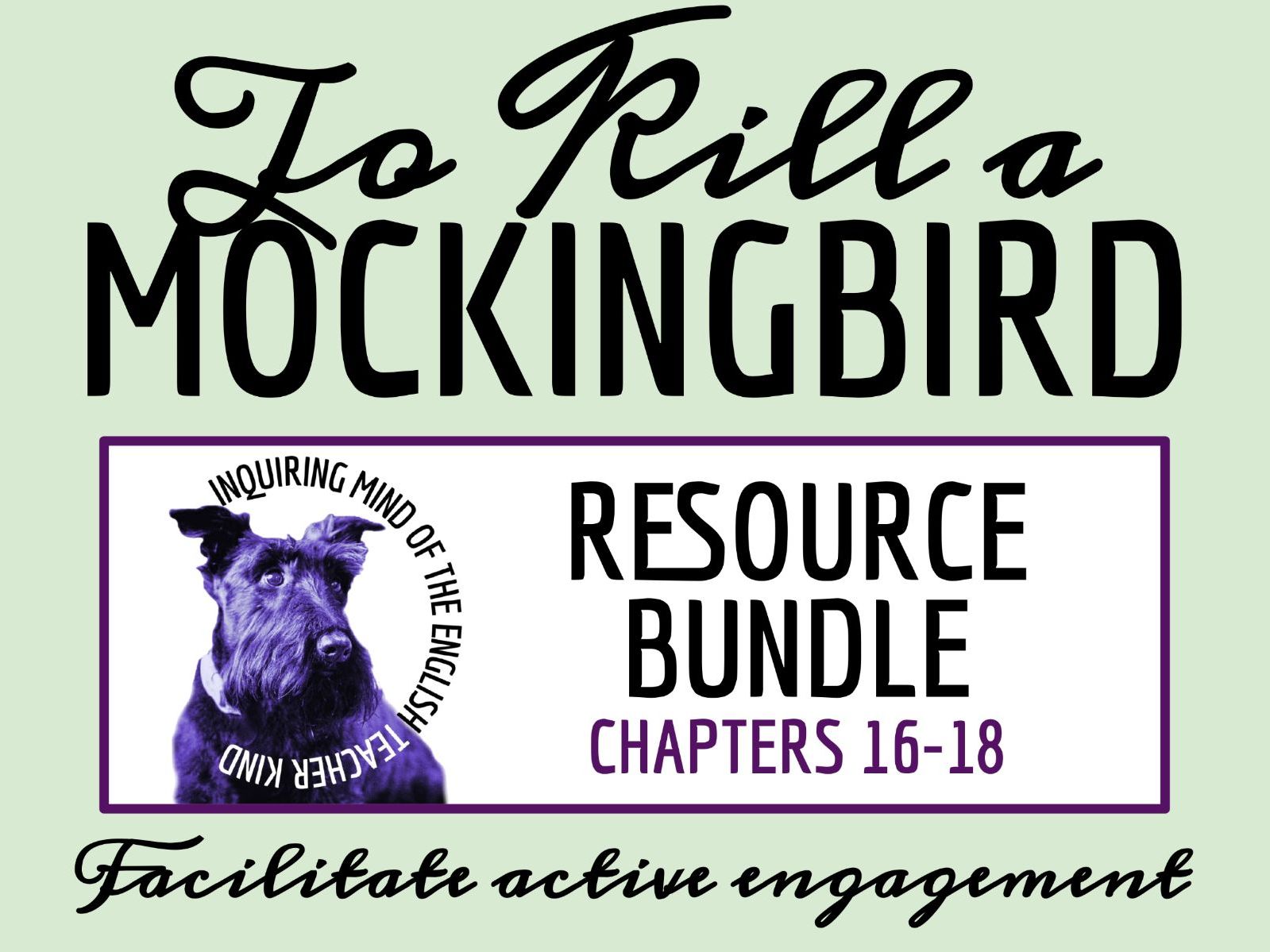 To Kill a Mockingbird Chapters 16-18 Quiz, Analysis Worksheets, and Vocabulary Games
