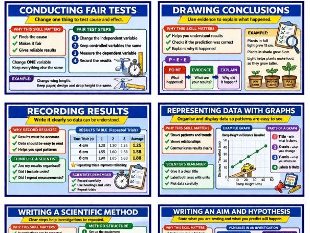 Writing an Aim and Hypothesis Poster: Investigate Like a Scientist