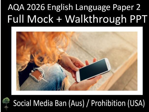 AQA 2026 English Language Paper 2 Mock + Walkthrough PPT (soc)