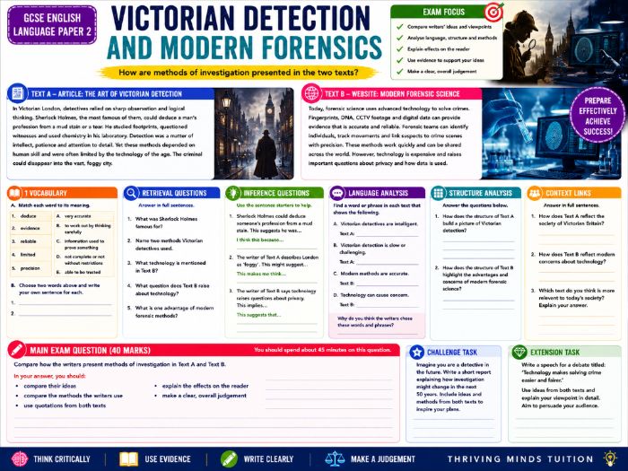 GCSE English Language Paper 2 - Victorian Detection and Modern Forensics