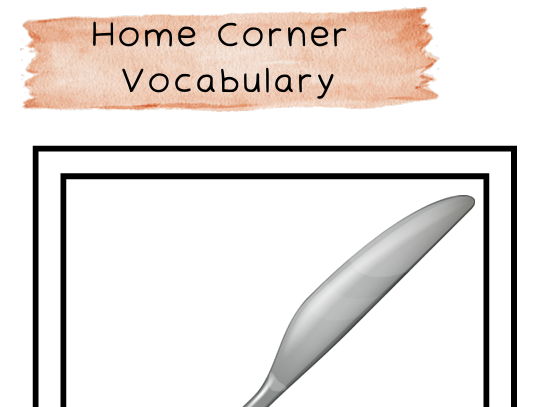 Home Corner vocab