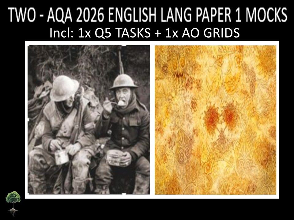 TWO - AQA PAPER 1 | 2026 FULL MOCKS | Q5 TASKS | AO GRIDS