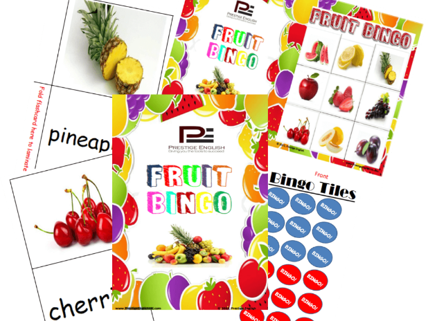 Fruit Bingo - Fun Game For Children's Vocabulary
