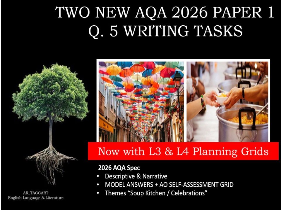 QUESTION 5 - TWO FULL WRITING TASKS | 2026 PAPER 1 | PLANS | AO GRID | MODELS
