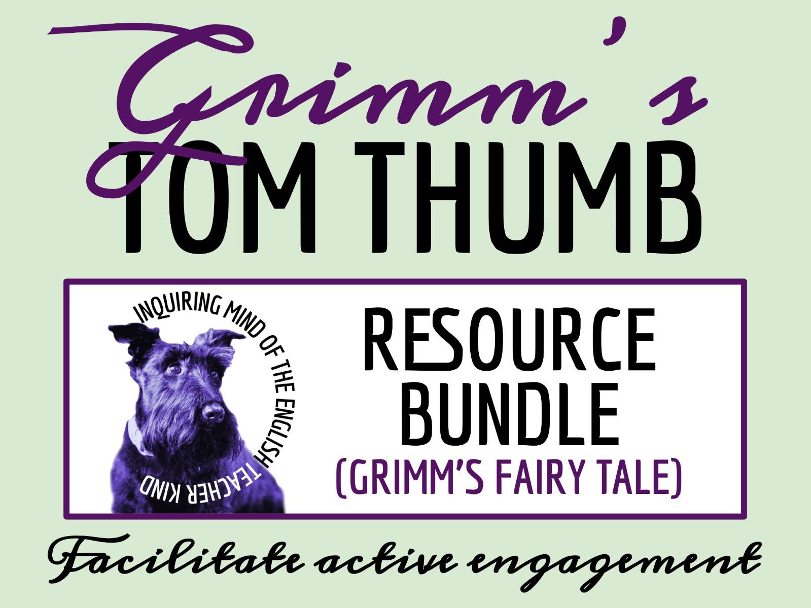 "Tom Thumb" Quiz, Analysis Worksheet, and Vocabulary Games | Grimm's Fairy Tale Activities