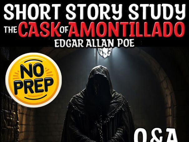 The Cask of Amontillado by Edgar Allan Poe | Gothic Literature Q&A Sub Plan