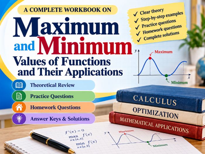 Maximum & Minimum Values | Calculus Workbook