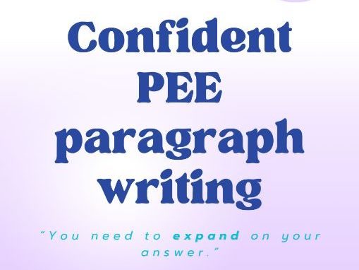 PEE Paragraph Support for Struggling Writers