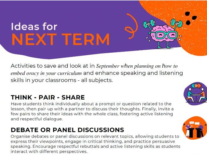 10 Ways to Embed Oracy Across the Curriculum | Teacher Planning Guide