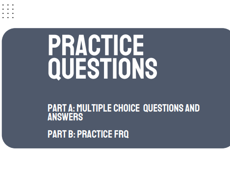 AP Chemistry Unit 4: Practice Multiple Questions & Answers and FRQs - Assessment