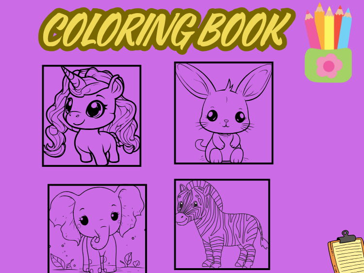 Kids Coloring Book (Animals)