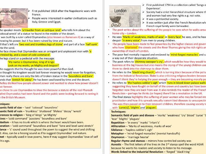 Power and Conflict Revision booklet