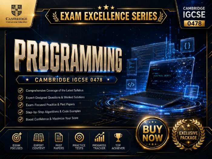 Cambridge IGCSE 0478 Programming | Exam Excellence Series