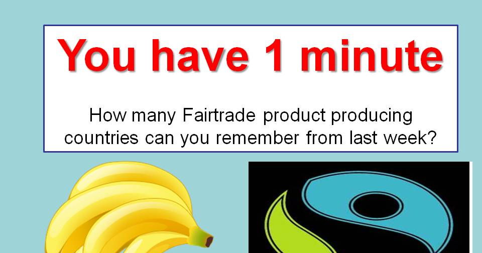 Fairtrade lesson 4 Bananas