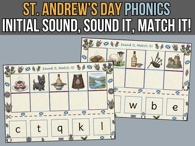St. Andrew’s Day Phonics - Initial Sound Match Activity!