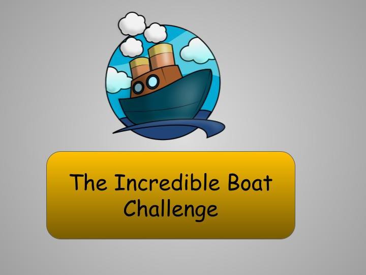 The Incredible Boat Challenge - design an indestructible boat in 1 hour