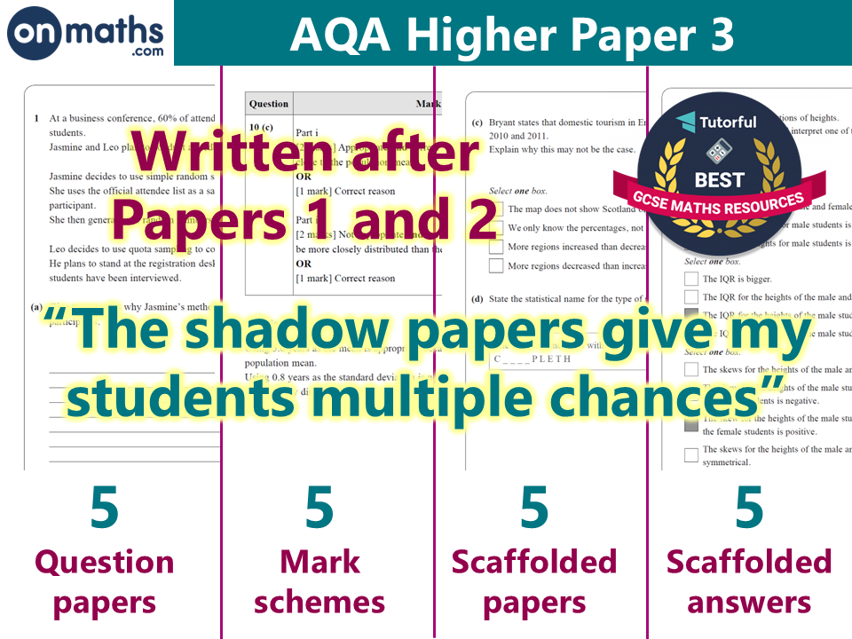 [UPDATED] Maths GCSE Predicted Papers (Summer 2026) AQA Paper 3 Higher
