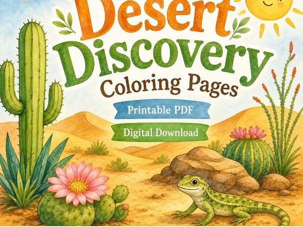 Desert Discovery Coloring Pages