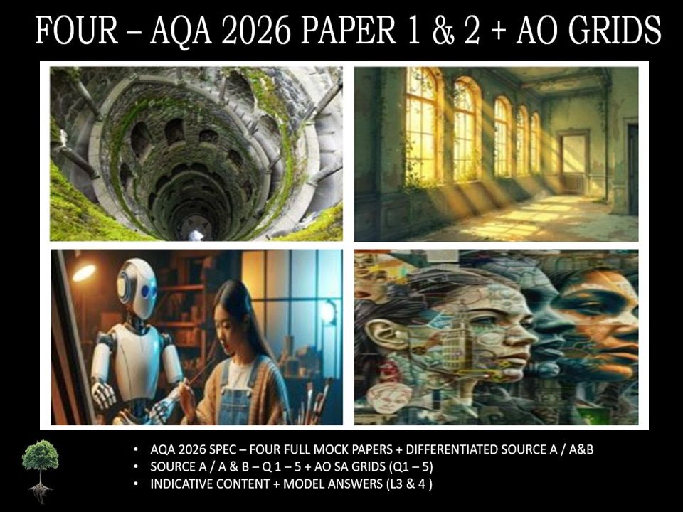 FOUR - AQA PAPER 1 & 2 | 2026 FULL MOCKS | AO GRIDS